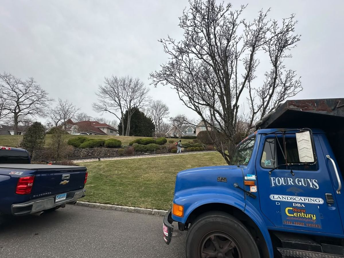 The Four Guys Landscaping truck — the company New Century grew out of